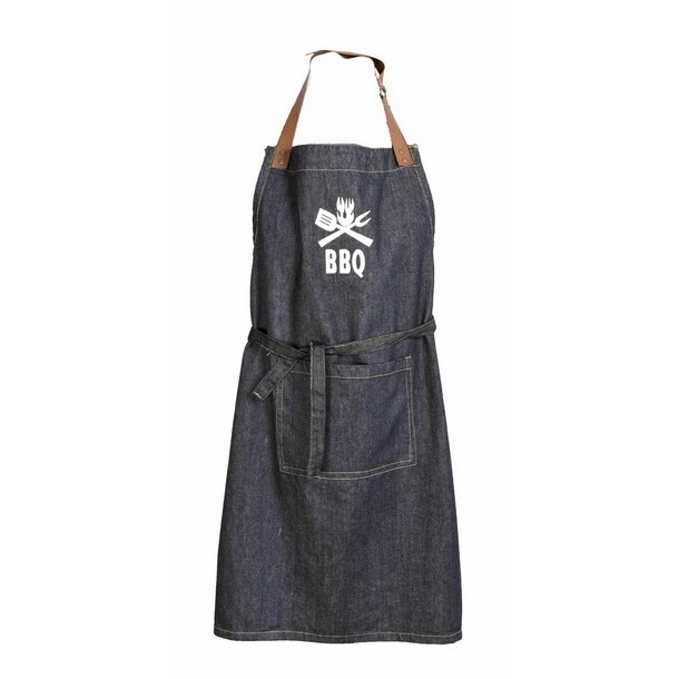 Forbyt kuchyňská zástěra JEANS BBQ, šedomodrá 70x90cm