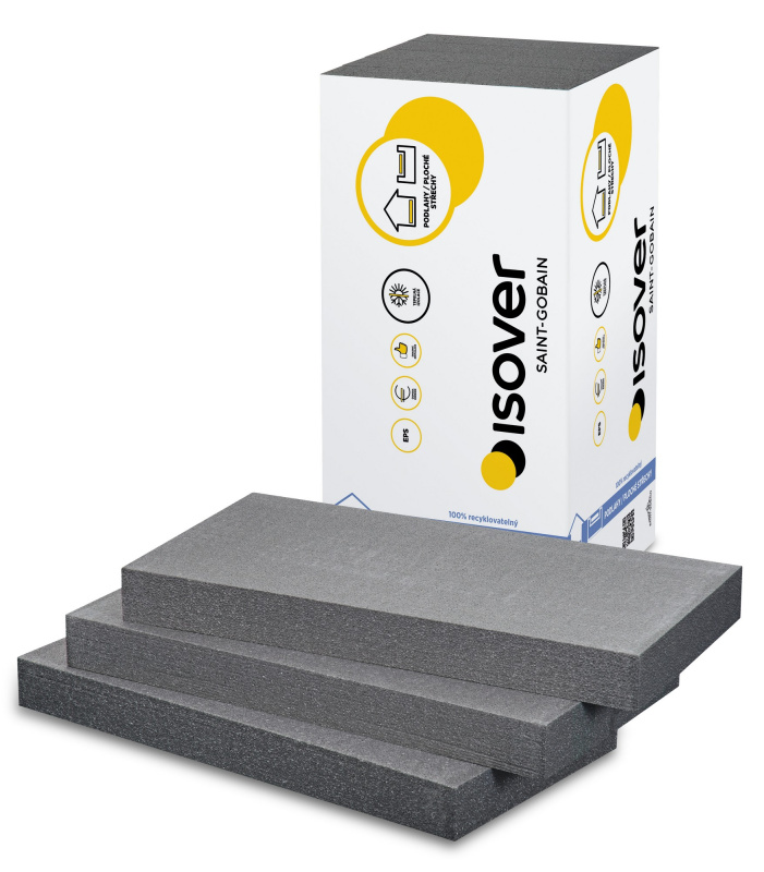 Tepelná izolace Isover EPS Grey 100 80 mm (3 m2/bal.)