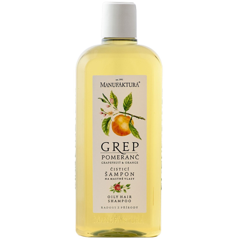Manufaktura Čisticí šampon na mastné vlasy Pomeranč & Grep