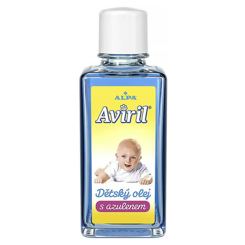 Alpa Aviril Dětský olej s azulenem jemný dětský olej pro citlivou pokožku 50 ml