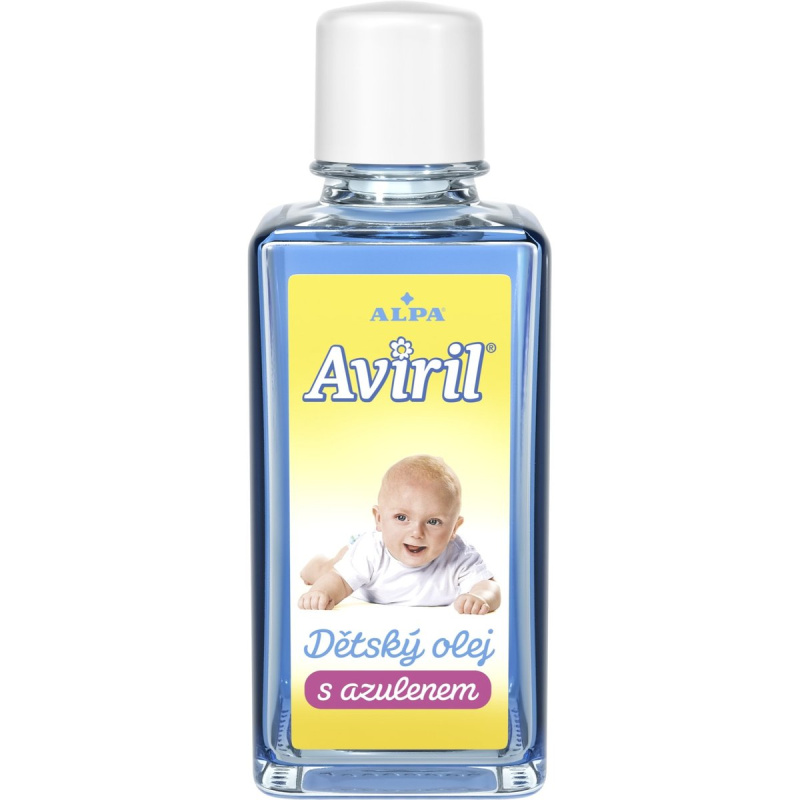 Alpa Aviril Dětský olej s azulenem jemný dětský olej pro citlivou pokožku 50 ml