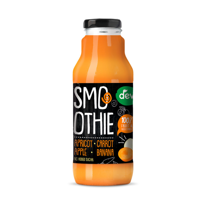 Deva - ovocné smoothie - meruňka, mrkev, jablko, banán, 300 ml