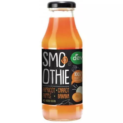 Deva - ovocné smoothie - meruňka, mrkev, jablko, banán, 300 ml
