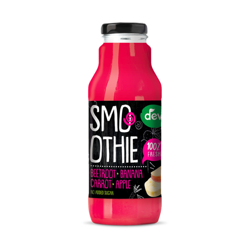 Deva - ovocné smoothie - červená řepa, banán, mrkev, jablko, 300 ml