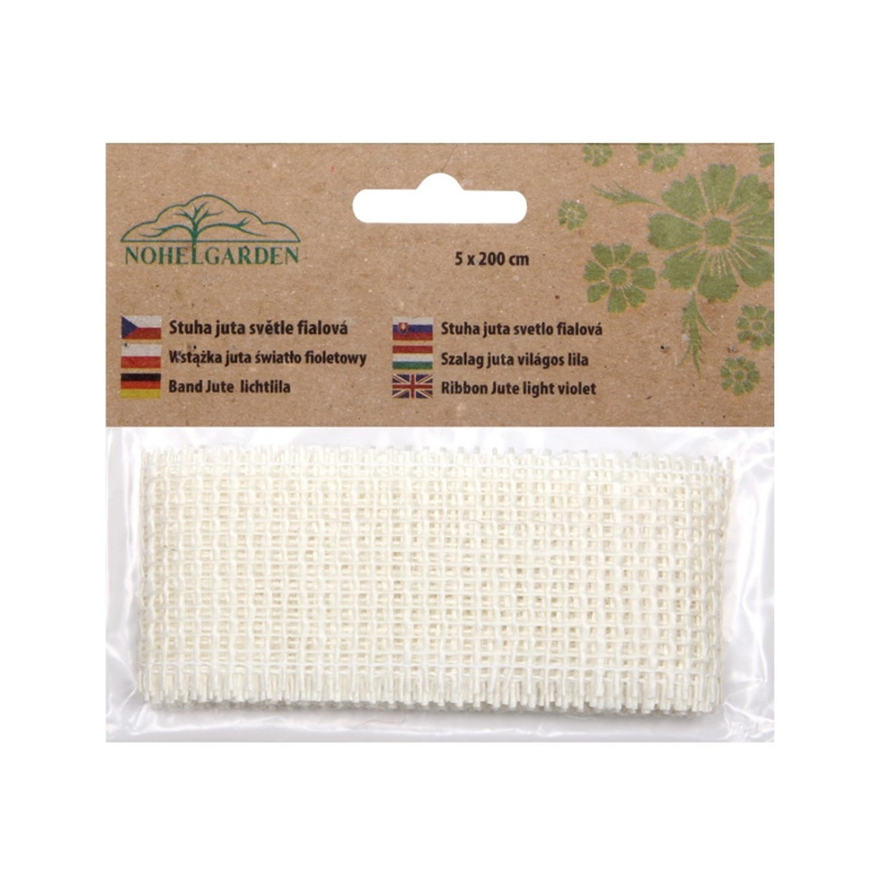 Nohel Garden Stuha juta, bílá, 2 x 200 cm