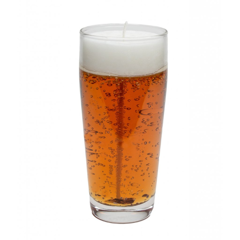 Gelová svíčka - AROMKA - Pivo - kónické - malé