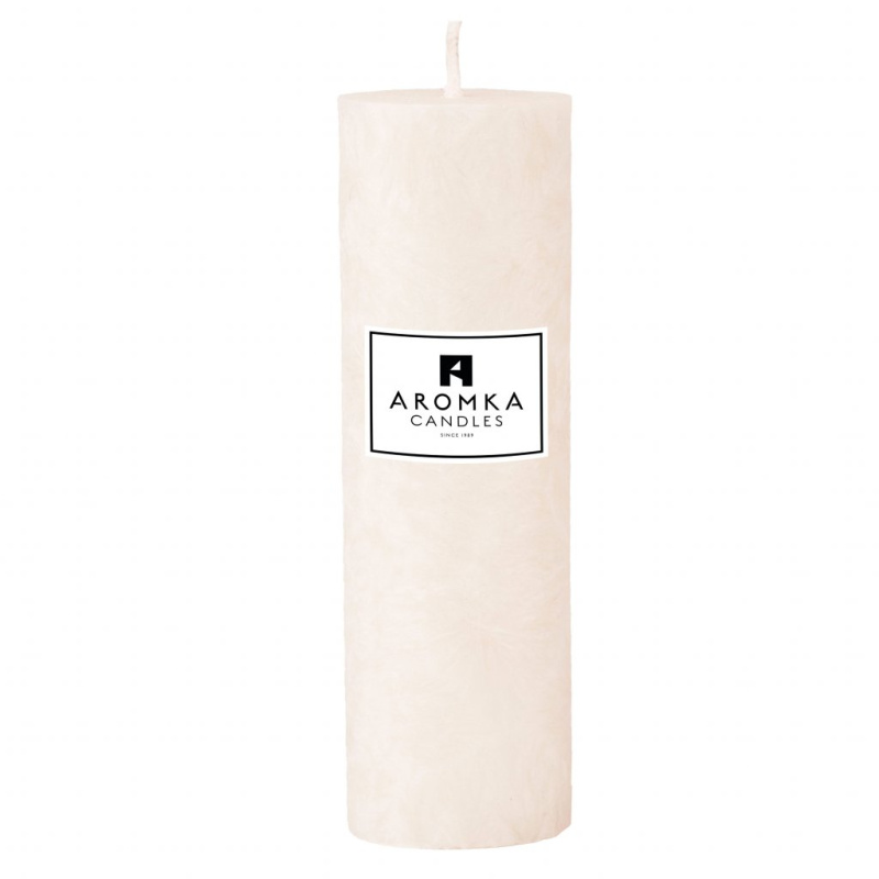 Přírodní vonná svíčka palmová - AROMKA - Válec, průměr 6,4 cm, výška 29,5 cm Vůně: Bez vůně