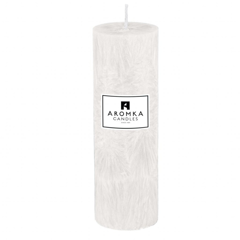 Přírodní vonná svíčka palmová - AROMKA - Válec, průměr 6,4 cm, výška 19,5 cm Vůně: Bez vůně