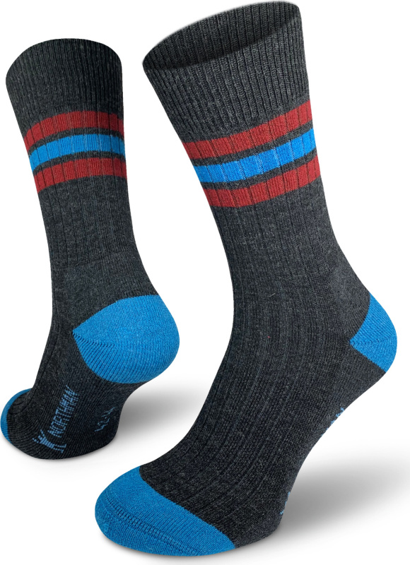 Merino ponožky NORTHMAN Larvik šedomoré Velikost: 36-38