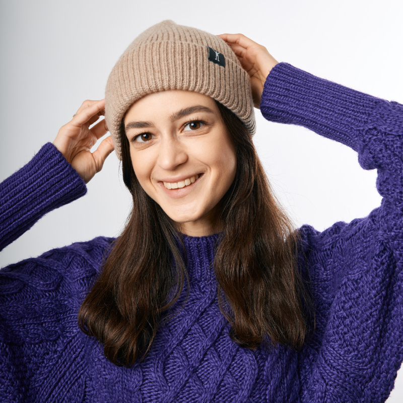 Merino beanie NORTHMAN 1:1 béžová Barva: béžová