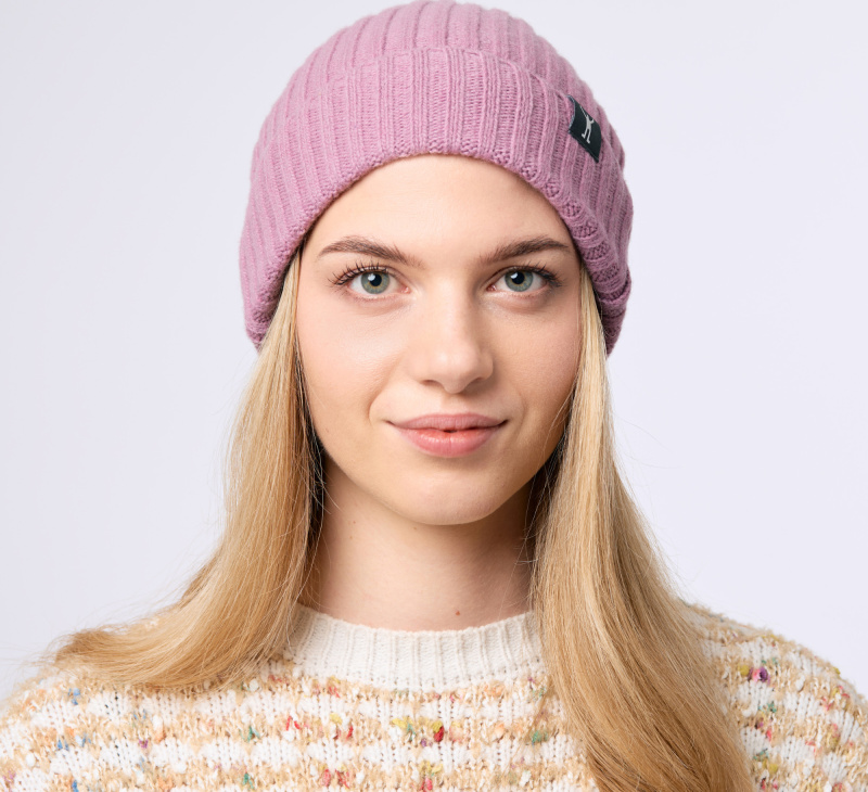 Merino beanie NORTHMAN 2:2 růžová Barva: růžová