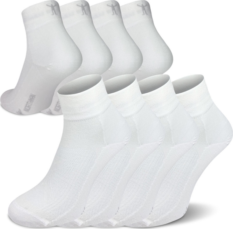 Letní merino ponožky NORTHMAN Gob Mid 4-pack bílá Velikost: 42-44