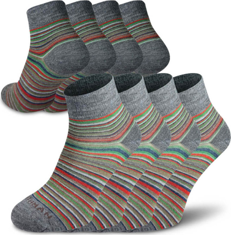 Merino ponožky NORTHMAN Ingri 4-pack Světlýmix Velikost: 39-41