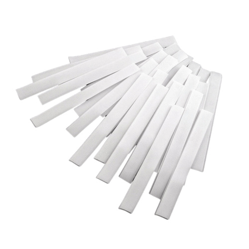 Suchý zip, BÍLÝ, háček + plyš, stříhaný, 20 cm, 1 pár