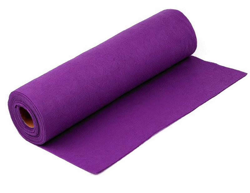 Stoklasa Filc / plsť 730123/15 jednobarevný, fialová gerbera, š. 41cm, 215g/m2, tloušťka 1-1,4mm (látka v metráži)