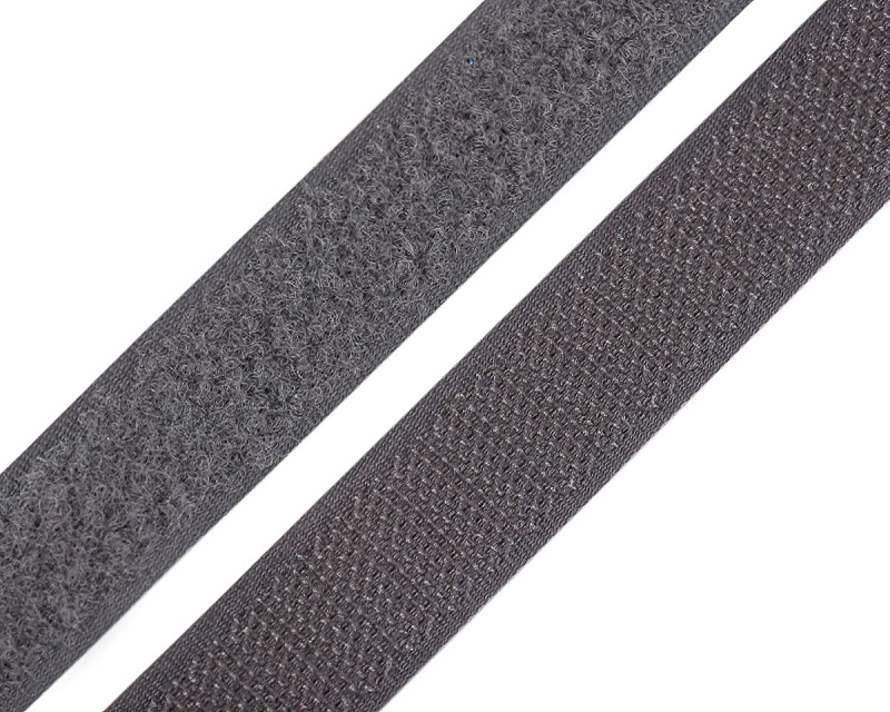 Stoklasa Suchý zip háček + plyš 740843/306 šedý, šířka 2cm (v metráži)