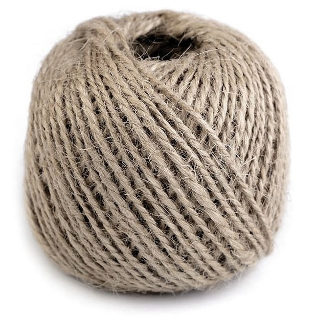 Jutový provázek přírodní 1mm (55m)