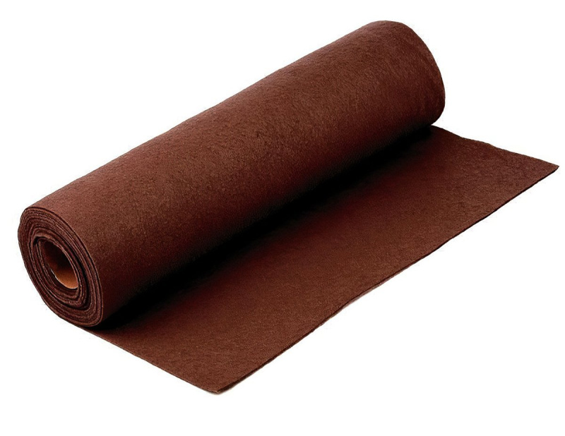 Stoklasa Filc / plsť 730123/12 jednobarevný, hnědá tmavá, š. 41cm, 215g/m2, tloušťka 1-1,4mm (látka v metráži)