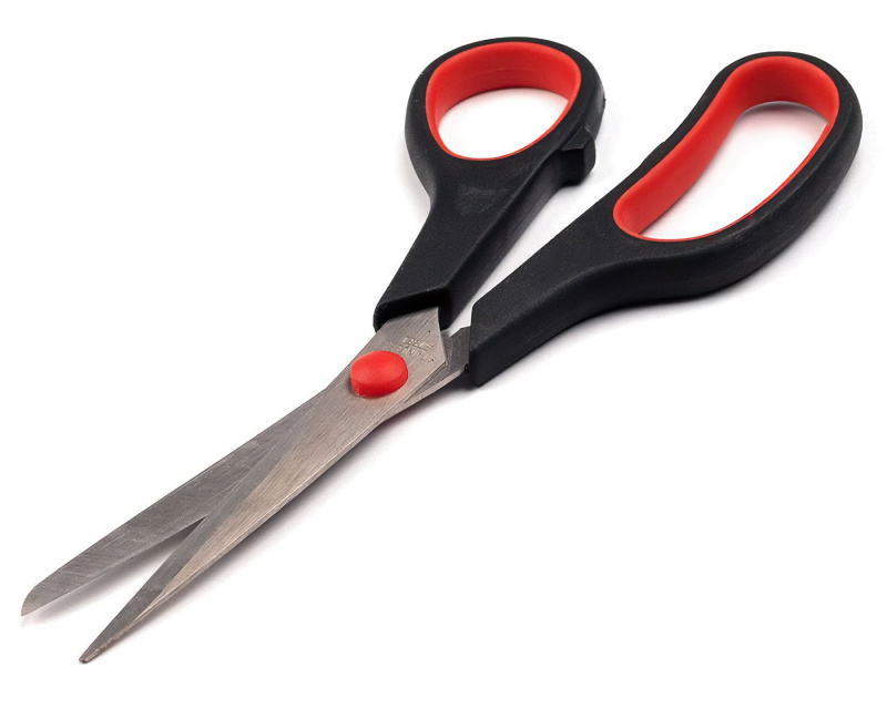 Storex Domácí / krejčovské nůžky 090175, s plastovou rukojetí, délka 20 cm, červeno-černé