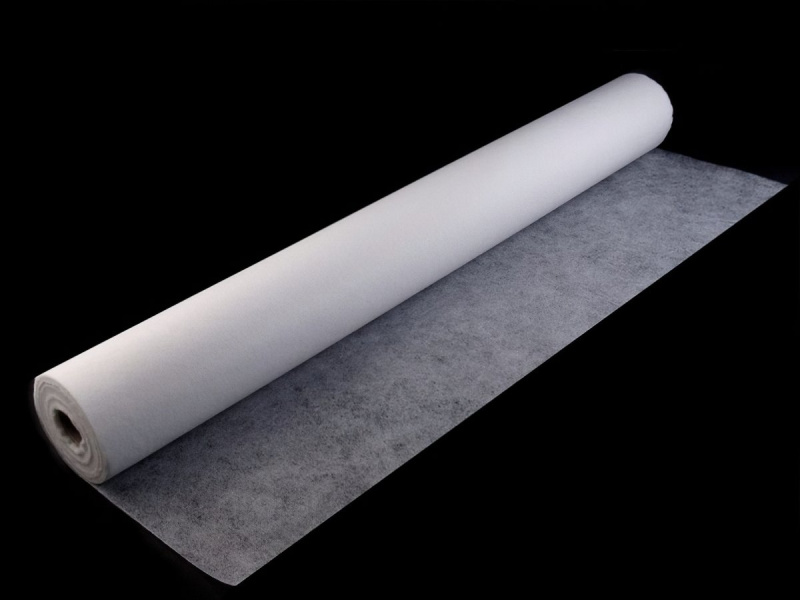 Polytex Vlizelín NOVOPAST oboustranně lepící / nažehlovací, jemný, bílý, š. 90cm, 20+15+15g/m2 (látka v metráži)