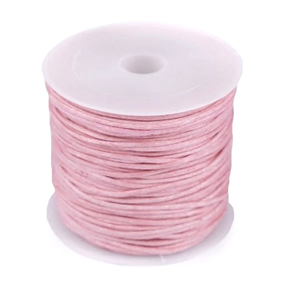 Voskovaná bavlněná šňůrka pudrová (25m)