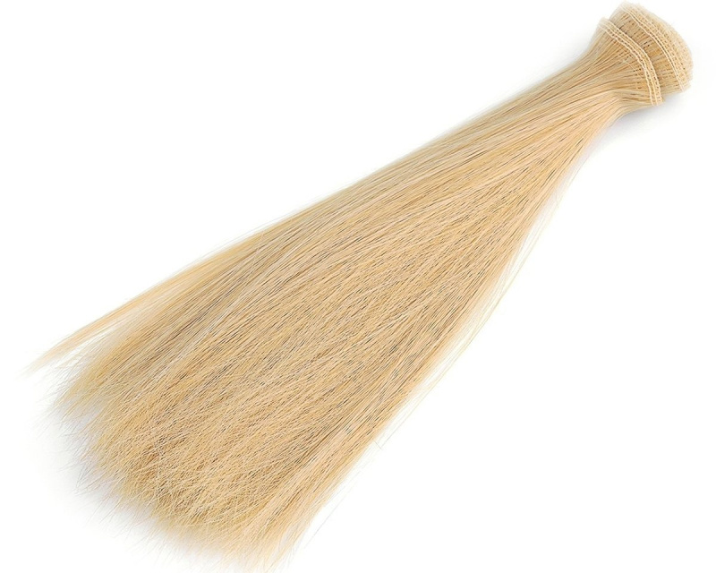Paruka / vlasy pro panenky 800899/1 blond, délka vlasů 20cm, návin 1m