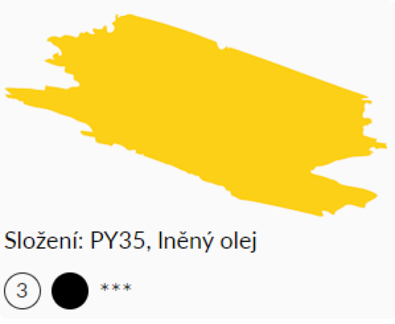 Olejová barva UMTON 20ml - Kadmium žluté střední