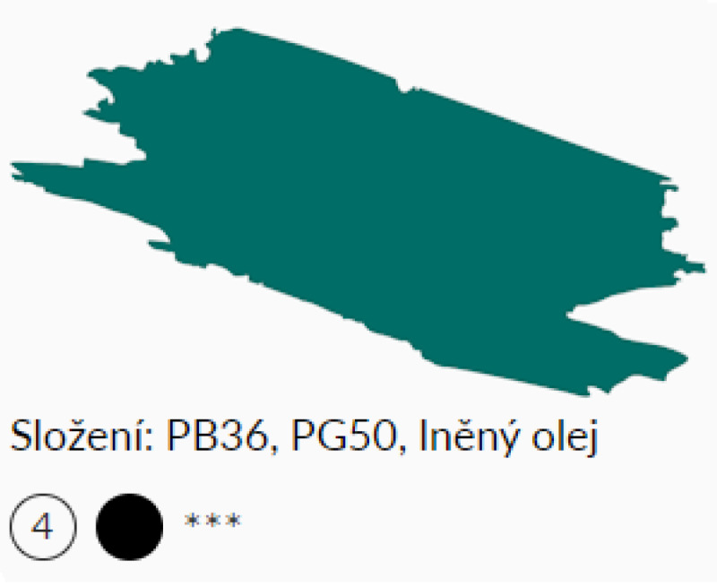 Olejová barva UMTON 20ml - Kobaltová zeleň tmavá
