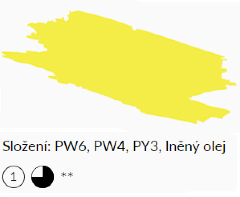 Olejová barva UMTON 20ml - Brilantní žluť tmavá
