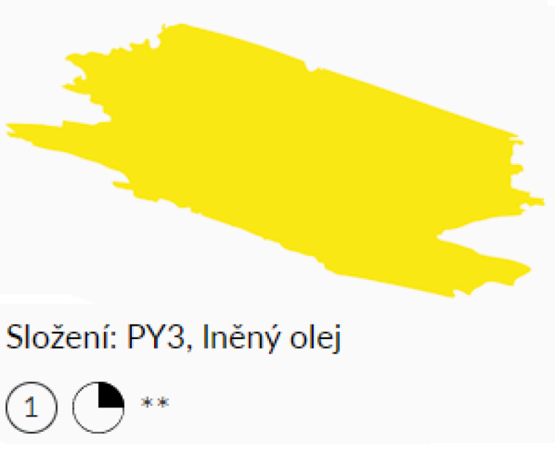 Olejová barva UMTON 20ml - Permanentní žluť světlá