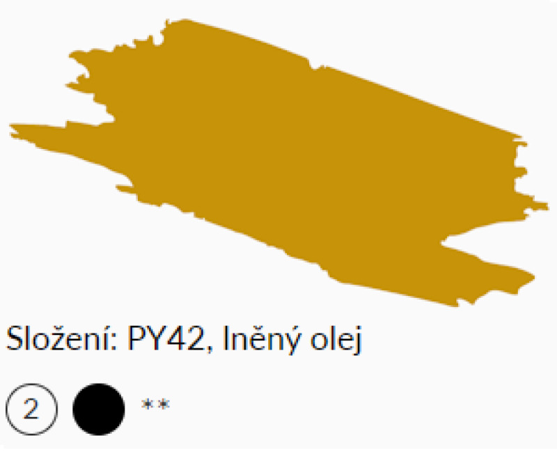 Olejová barva UMTON 20ml - Železitá žluť