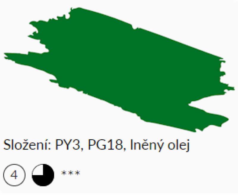 Olejová barva UMTON 20ml - Kadmio-chromitá zeleň střední