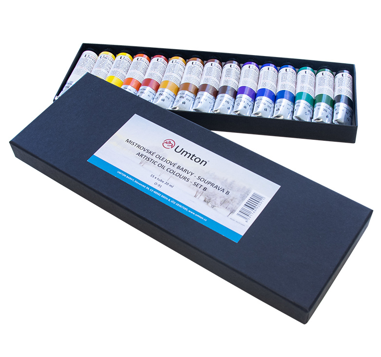 Olejové barvy souprava B 15x20ml