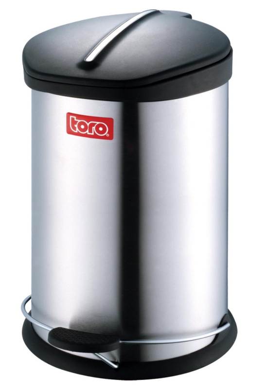 Odpadkový koš Toro nášlapný - nerez, 20 l