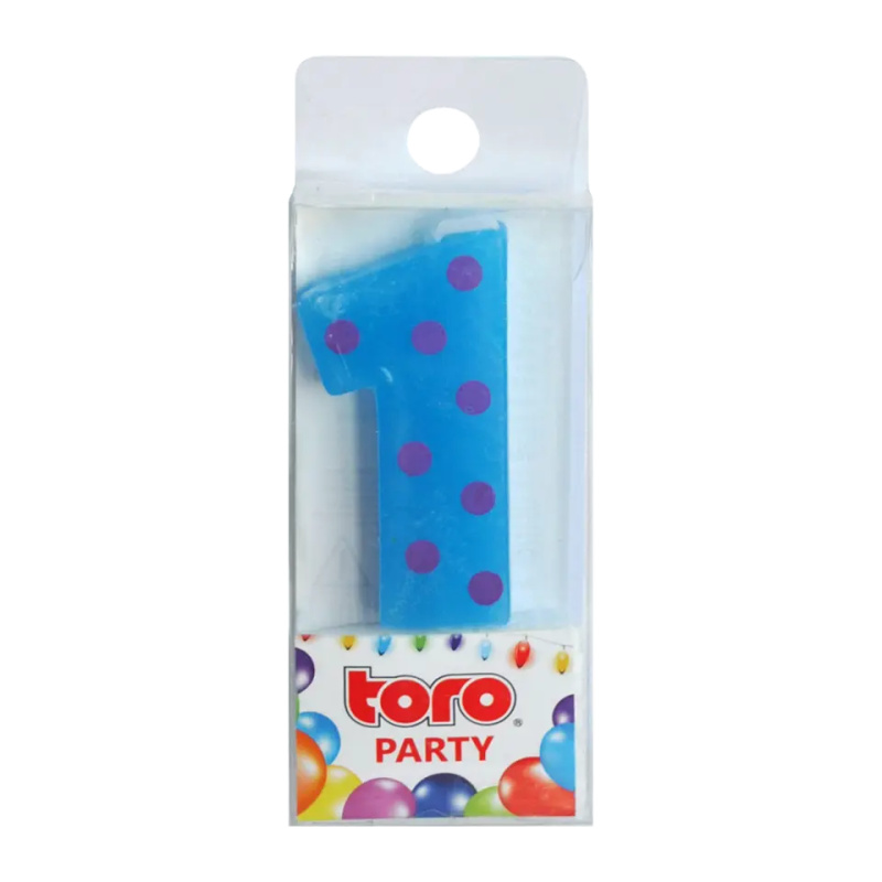TORO 263832 SVÍČKA ČÍSLICE 1 ZAPICHOVACÍ 3X4,5X0,9CM