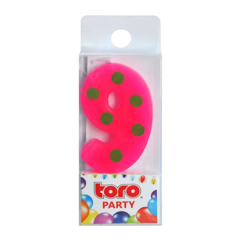 Toro Party zapichovací ČÍSLICE 9 3x4,5x0,9cm 263841