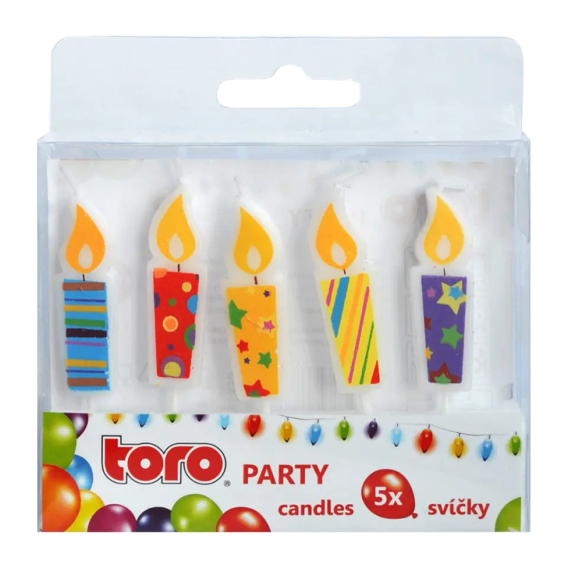 Toro Dortové svíčky, různé druhy 5 ks