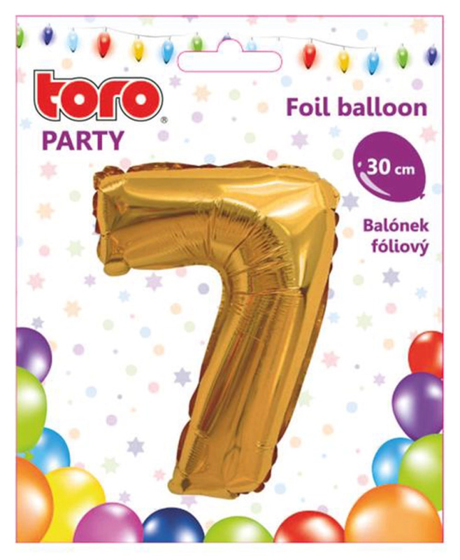 TORO Balónek foliový číslice 7 30cm