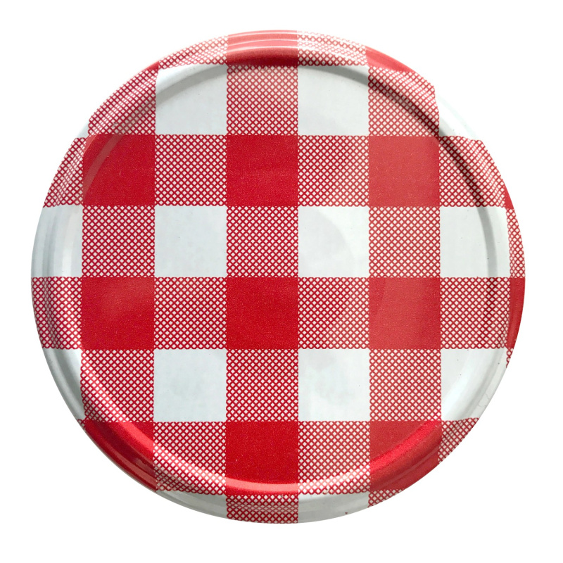 Toro Víčko pro zavařovací sklenice dekor kostky pr. 8,2 cm, 10 ks