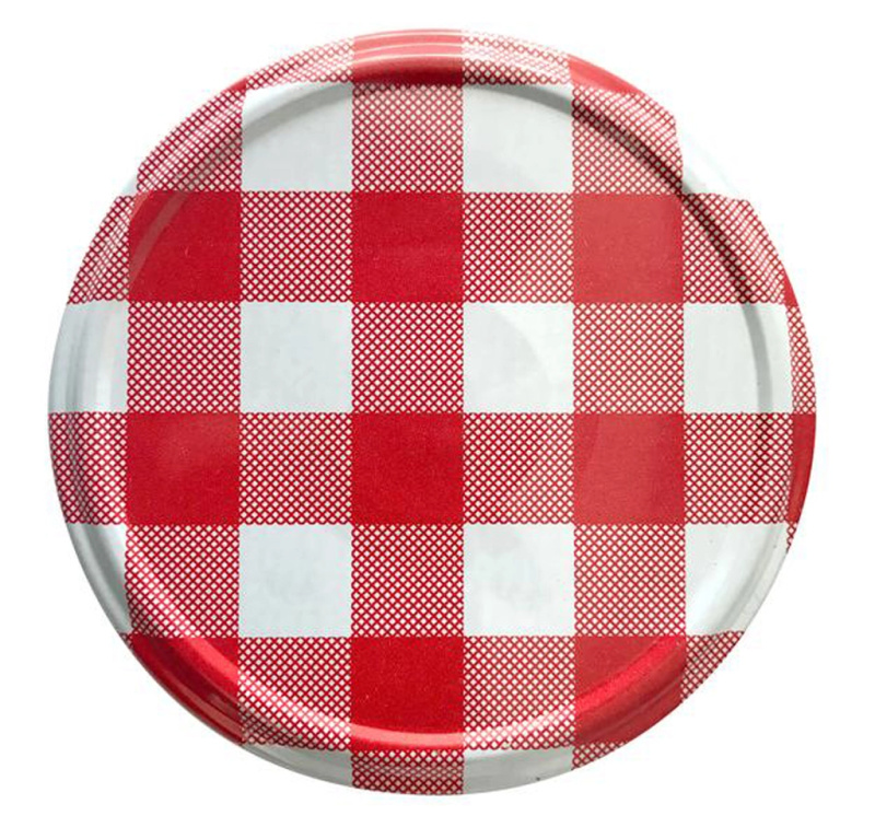 Toro Víčko pro zavařovací sklenice dekor kostky pr. 8,2 cm, 10 ks