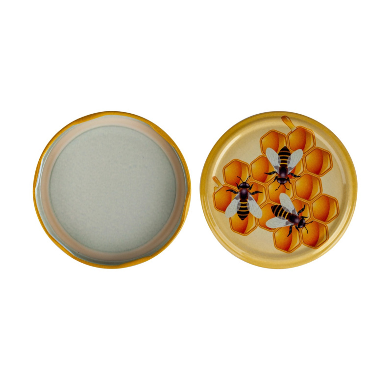Toro Víčko pro zavařovací sklenice dekor včelky pr. 8,2 cm, 10 ks
