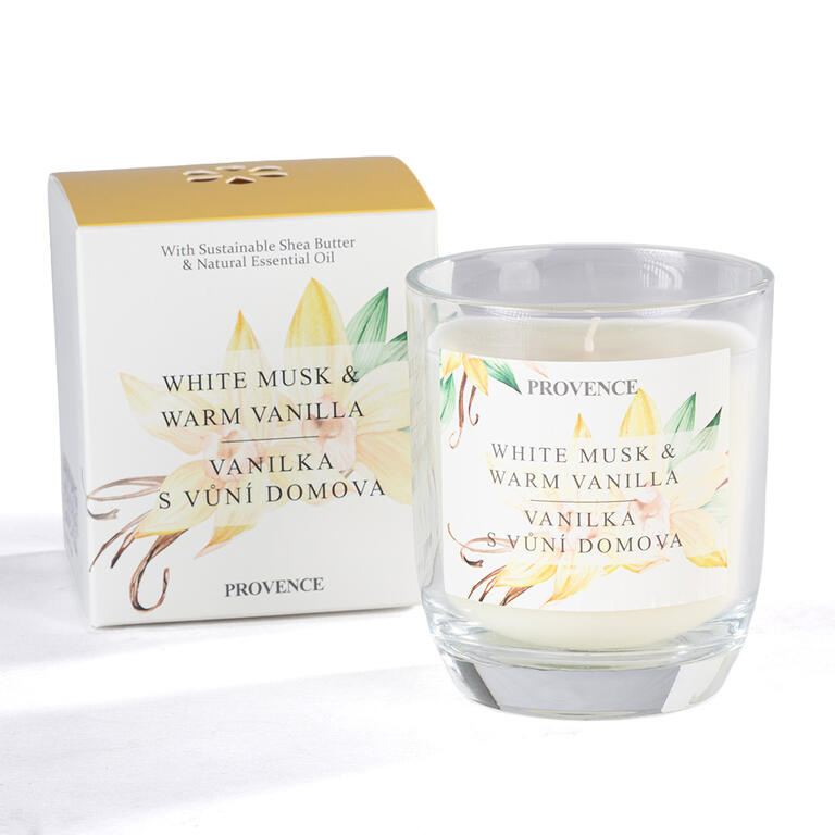 Provence Svíčka ve skle Vanilka s vůní domova 158 g