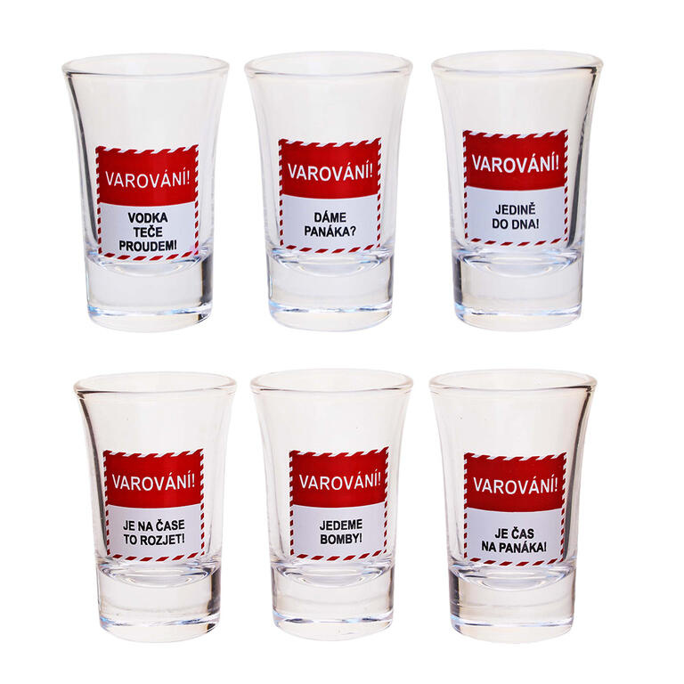 Sada 6 odlivek VAROVÁNÍ 40 ml
