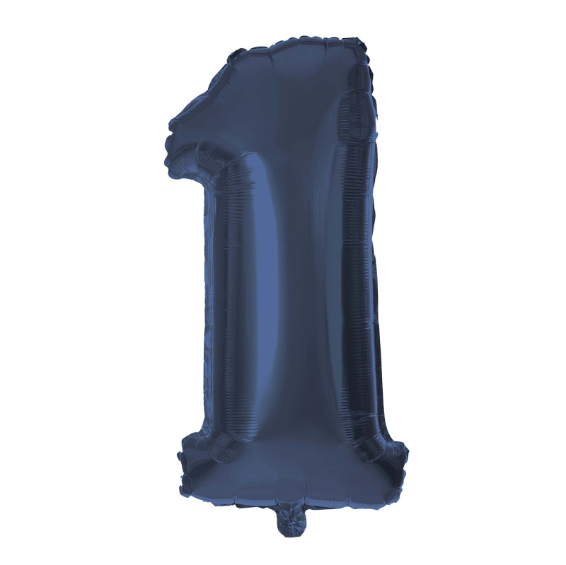 Balónek foliový TORO číslice 1 30cm modrý