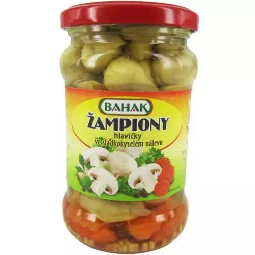 Bahak žampióny sladkokyselý nálev 314g