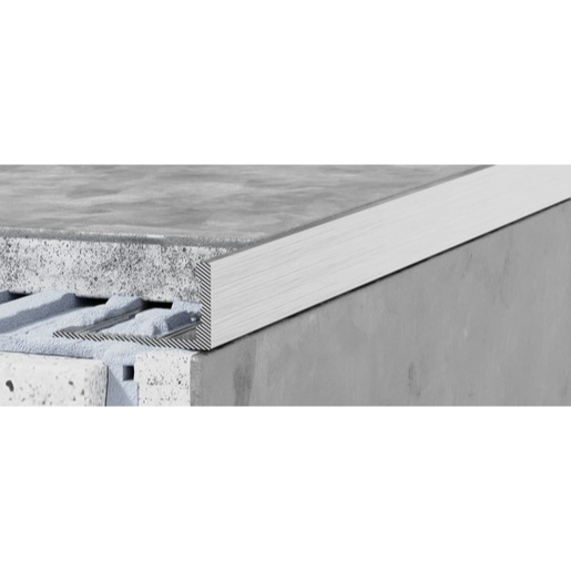 Lišta ukončovací "L" Havos, hliník, délka 300 cm, výška hrany 8 mm, AL8300