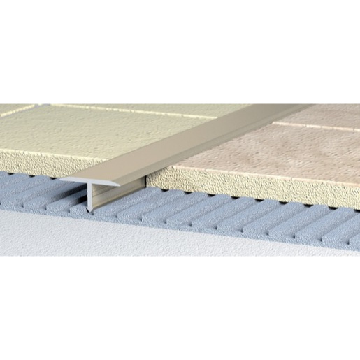 Lišta dělící "T" Havos mosaz, mosaz, délka 250 cm, výška hrany 26 mm, MOT26250