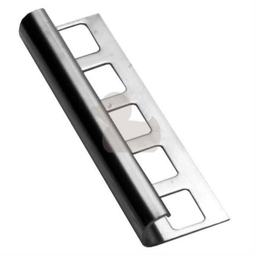 Lišta ukončovací "oblý" Havos pololesk pololesk, nerez, délka 250 cm, výška hrany 8 mm, NRZO8250