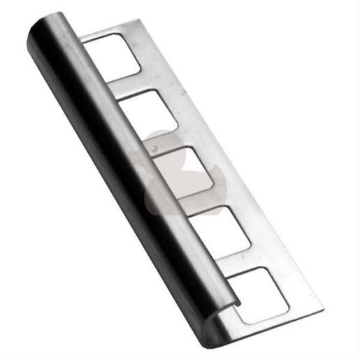 Lišta ukončovací "oblá" Havos pololesk, nerez, délka 250 cm, výška hrany 12 mm, NRZO12250