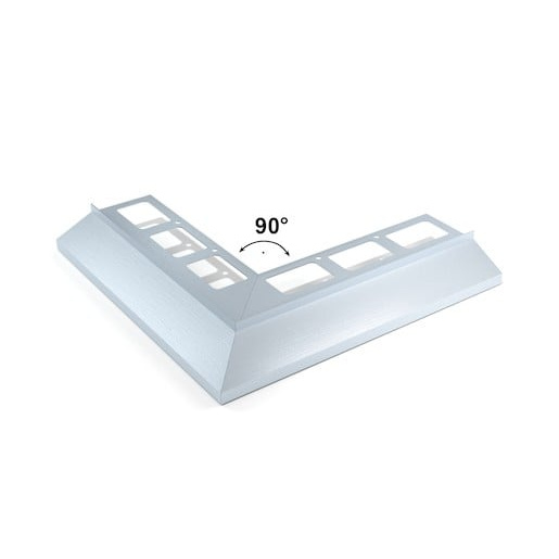 Roh k okapnicovému profilu 90° H9 vnější Havos hnědá, hliník komaxit výška hrany 9 mm, RALEOPVNE940